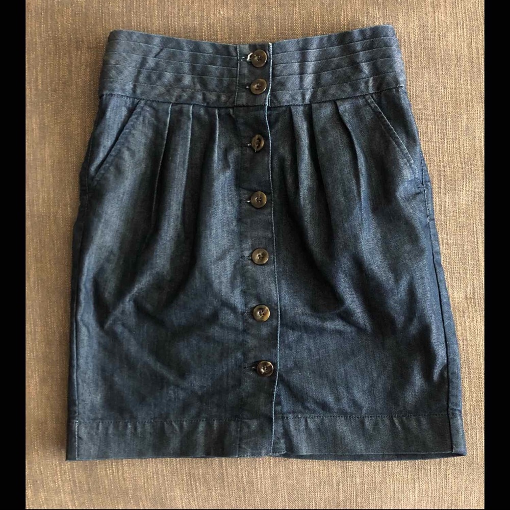 Pilcro and the letterpress denim skirt